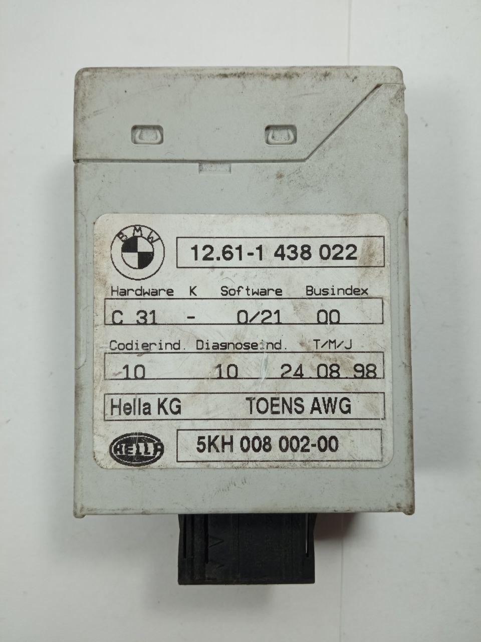 Електронний блок керування BMW Hella 12.61-1 438 022 / 12611438022 / 5KH 008 002-00 / 5KH00800200, фото 1