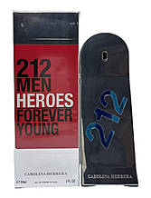 Туалетна вода чоловіча Carolina Herrera 212 Men Heroes Forever Young edt 90ml (Euro Quality)