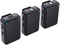 Бездротовий петличний мікрофон Wireless Microphone Мікрофонна система для камери 2 мікрофони та передавачі