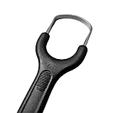 Чистилка для язика, скребок для чищення язика, скребок для язика з нержавіючої сталі (304), фото 9