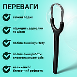 Чистка для язика, щітка для чищення язика, язикочистка, лопатка для чищення язика (304), фото 4