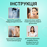 Чистилка для язика, скребок для чищення язика, скребок для язика з нержавіючої сталі (304), фото 6