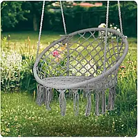 Підвісне крісло качалка гойдалка сіре BOHO Sofotel 290002 Польща