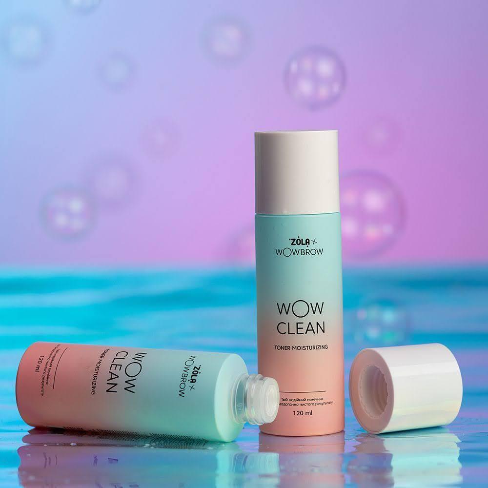 Очищаючий тонер ZOLA x WowBrow Professional Cleansing Eye Toner після ламінування вій та брів, 150мл