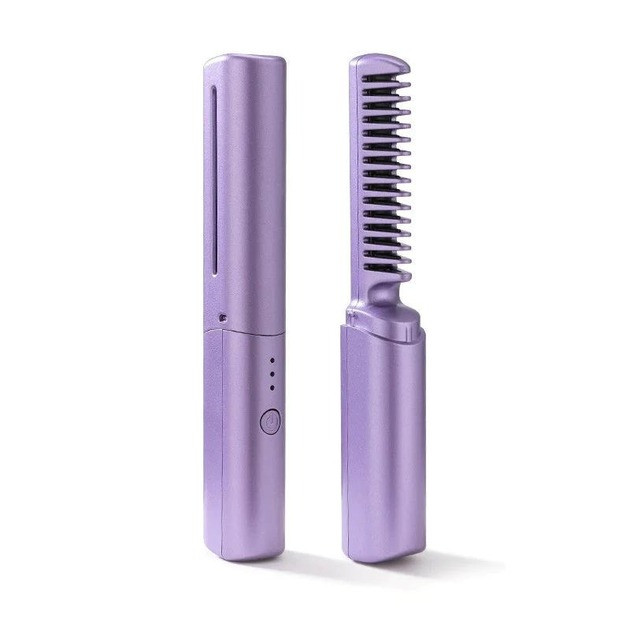 Електричний гребінець випрямляч UTM Hair Comb XL-683, до 190 °C; керамічне покриття Purple