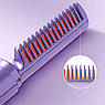 Електричний гребінець випрямляч UTM Hair Comb XL-683, до 190 °C; керамічне покриття Purple, фото 11