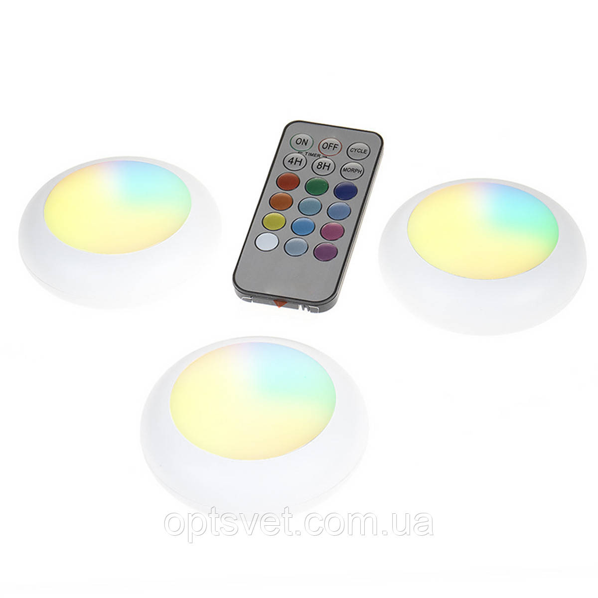Нічник LEDVANCE LED DOT-IT NURSERY RGB touch click 3 шт/уп 0,17 Вт білий (4058075575639)