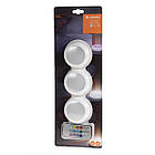 Нічник LEDVANCE LED DOT-IT NURSERY RGB touch click 3 шт/уп 0,17 Вт білий (4058075575639), фото 3
