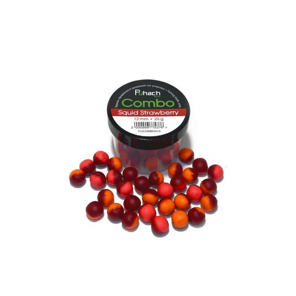 Бойли Puhach Baits Balance Combo 12mm - Squid Strawberry