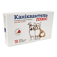 Таблетки від гельмінтів для котів і собак Haupt Pharma (Хаупт Фарма) Каніквантель Плюс із запахом м'яса 10 шт.