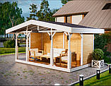 Альтанка двосхилий «Скандинавська» з колонами 3 х 5,3 м, фото 4