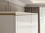 Гардеробна шафа Aurora Gloss 4D (білий глянець/золотий), фото 3