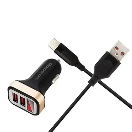 Автомобільна зарядка Reddax RDX-105 2USB + Type-C, фото 3