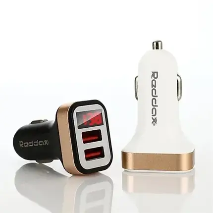 Автомобільна зарядка Reddax RDX-105 2USB + Type-C, фото 1