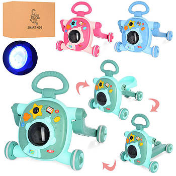 Каталка -в 1 «Космонавт» 808 ходунки толокар самокат музика світло