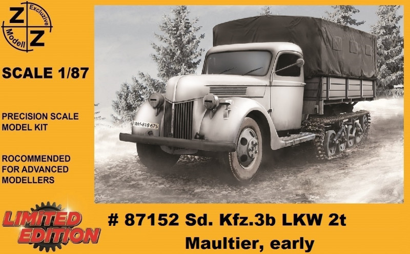 Модель вантажівка Krupp L3H163 Kfz.72,, масштаб 1/87, H0, фото 1