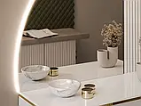 Туалетний столик навісний Aurora-Q Gloss (білий глянець/золотий), фото 5