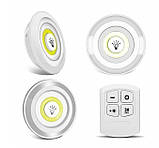 Комплект настінних світильників Light with Remote Control Setс зручним керуванням від пульта (3 світильники), фото 2