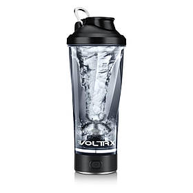 Шейкер спортивний електричний VOLTRX VortexBoost 600 мл. Tritan Black