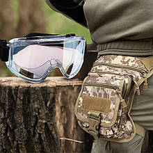 Набір 2 в 1 для справжнього чоловіка:  захисні окуляри, сумка на стегно, Койот-камуфляж