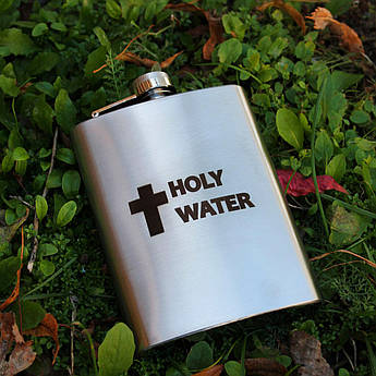 Фляга 200 мл з індивідуальним гравіюванням, нержавіюча сталь, персоналізований подарунок для чоловіків, туристів, рибалок