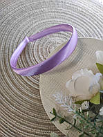 Заготовка для обруча 1.5 см з Бузковою атласною стрічкою