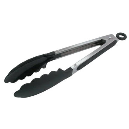 Щипці силіконові кухонні 18 см (колір в асортименті), фото 1