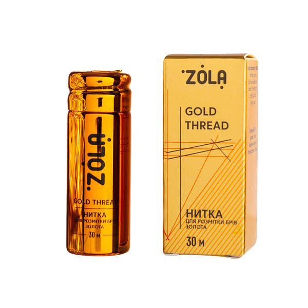 Нитка Zola (30метрів, золота) для розмітки брів