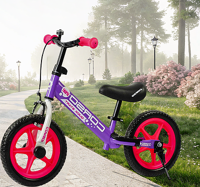 Двоколісний велобіг бегобайк Балансуючий велосипед 12" дитині від 2 років для активного відпочинку Дзвінок гальма