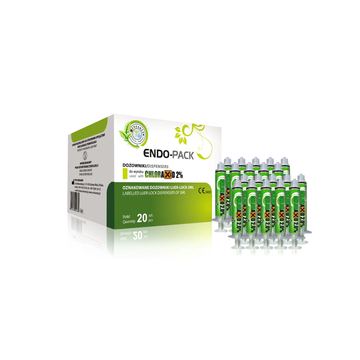 ENDO-PACK Шприц ендодонтичний для промивання каналів (5 мл), Хлораксид 2% 1 шт
