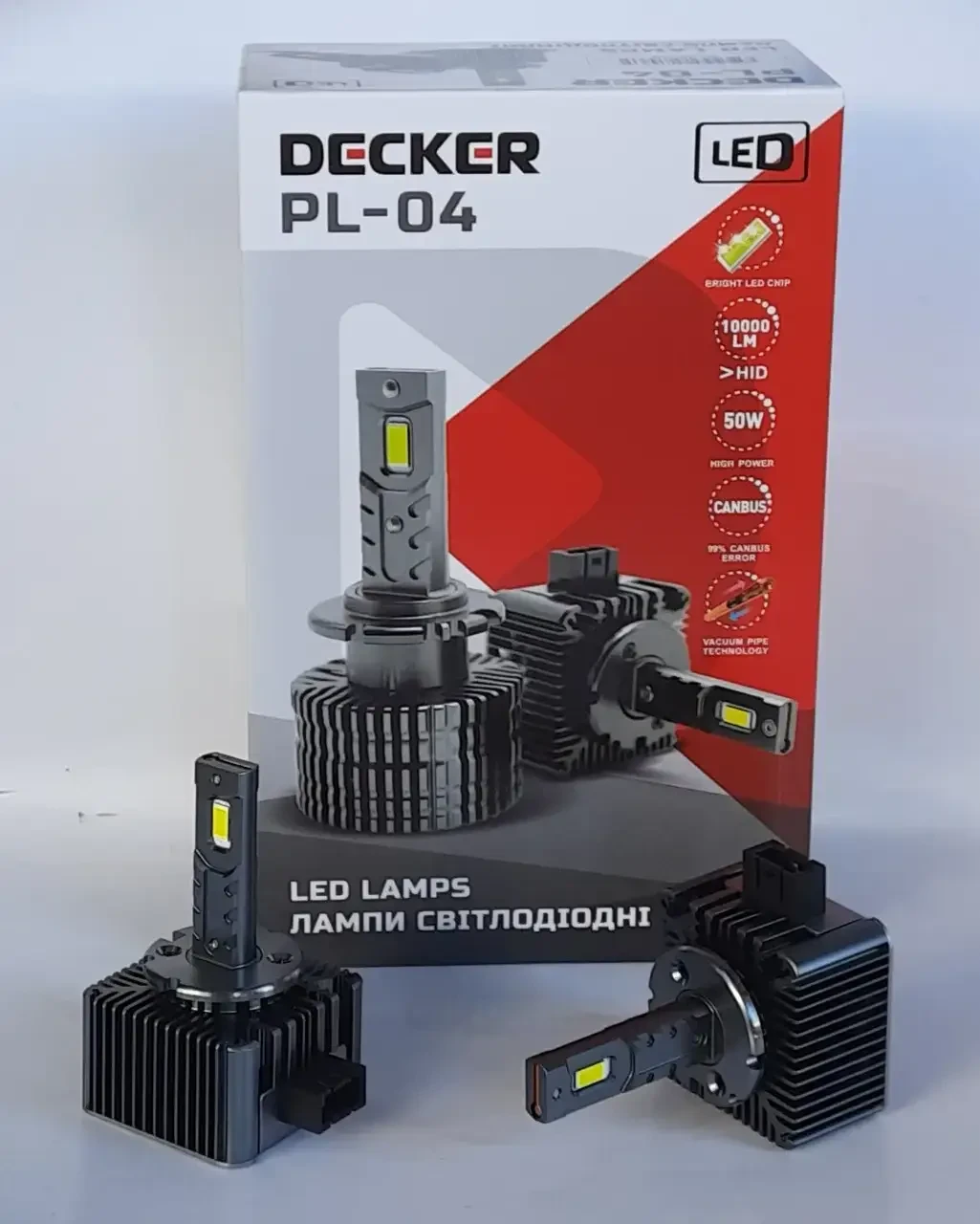 Лампи led світлодіодні D1 Decker PL-04 10000 Lm 6000k D1S