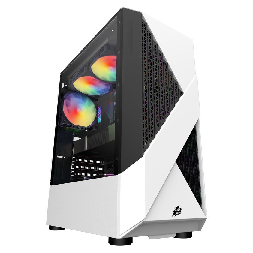 Корпус 1stPlayer F3-A-WH-4F1 White без БЖ, фото 1