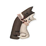 Подушка для інтер'єру Котики -муркотики 60 см, фото 4