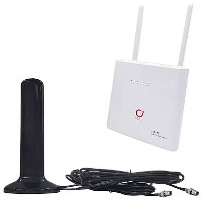 Комплект 4G LTE Wi-Fi роутер Olax AX9 Pro з АКБ та автомобільною антеною MIMO SMA 2 х 16 dBi, фото 1