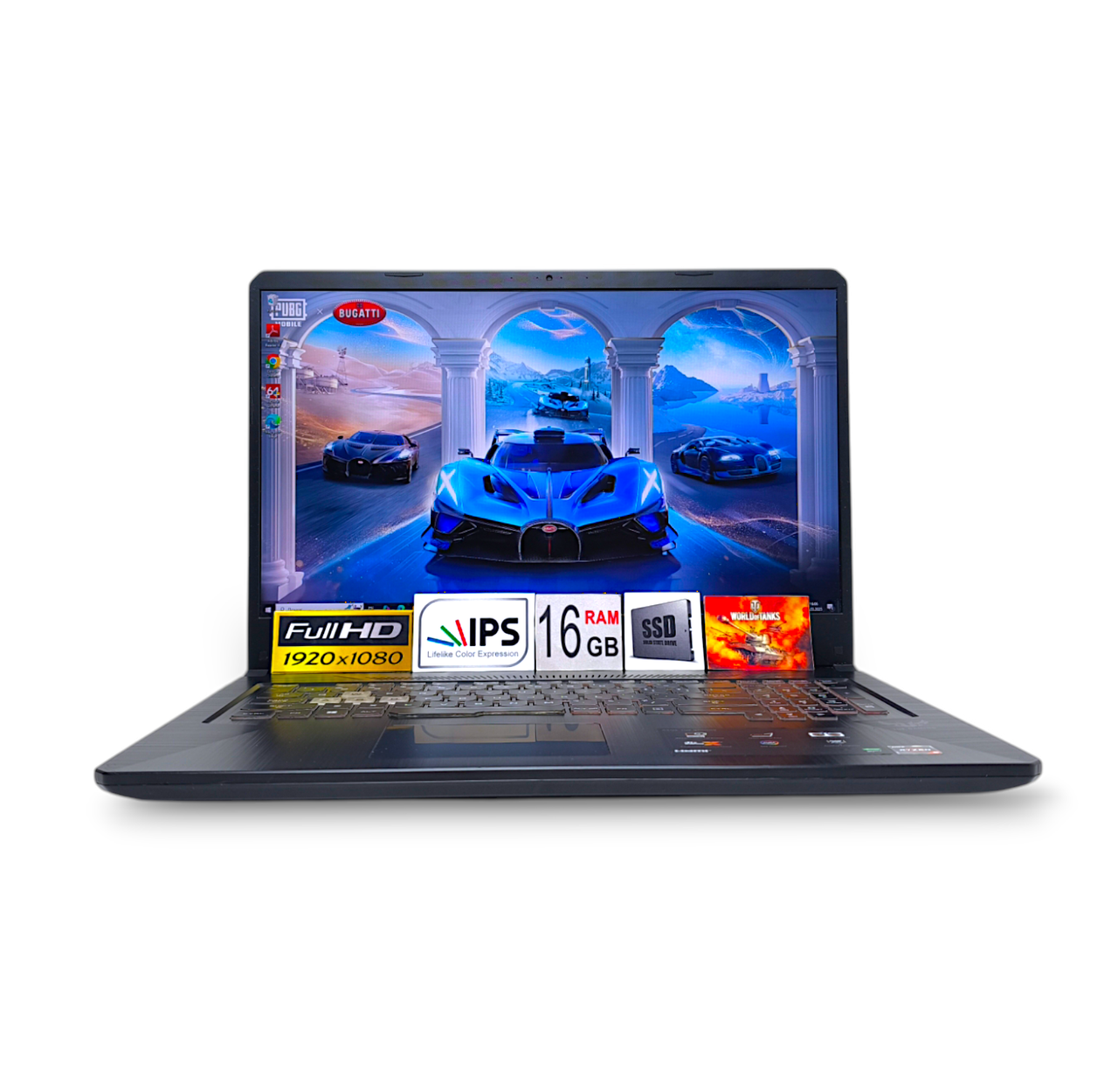 Ноутбук Asus TUF 17.3 FHD IPS 144Hz Ryzen 5 3550H 16Gb DDR4 SSD512GB Nvidia GTX1650 4GB