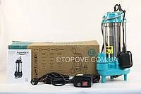 Насос заглибний фекальний 1.5 кВт Hmax 19.5 м Qmax 350 л/хв з подрібнювачем AQUATICA насос каналізаційний