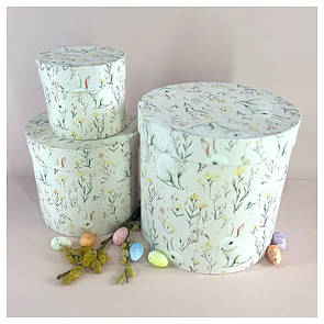 Пасхальні коробки "Рожеві зайці" в наборі 3 шт