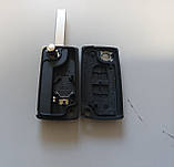 Корпус ключа на 2 кнопки  Citroen Peugeot без емблеми, фото 6