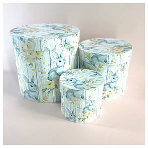 Пасхальні коробки "Кролі" в наборі 3 шт