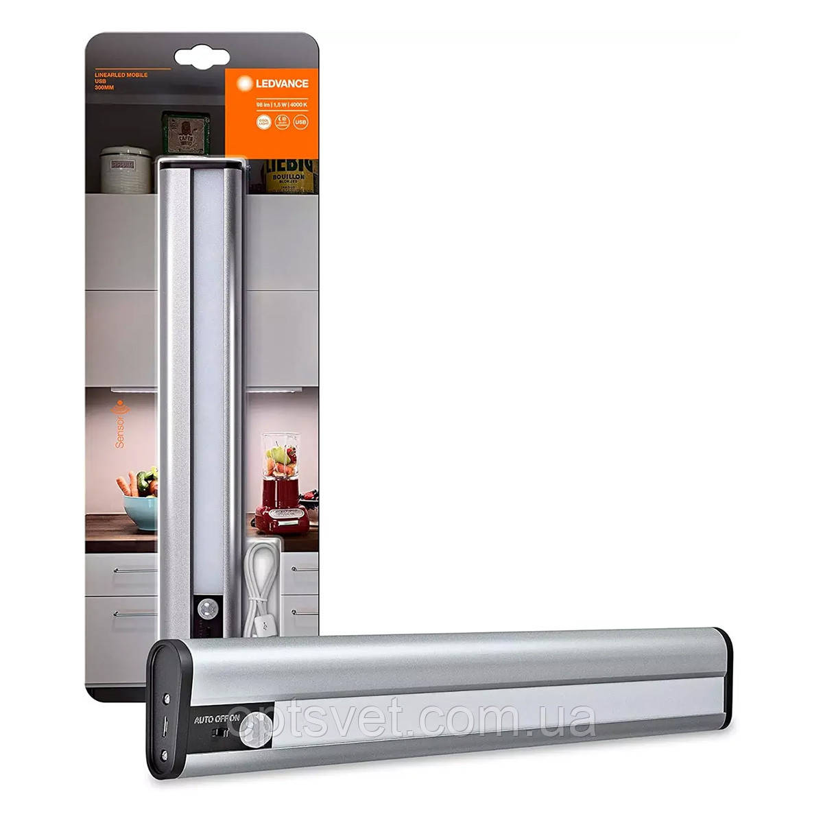 Підсвітка для меблів Osram Linearled Mobile USB  4000К 300mm 1,5 Вт (4058075260467)
