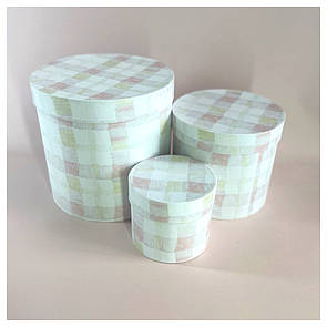 Пасхальні коробки "Клітинка" в наборі 3 шт