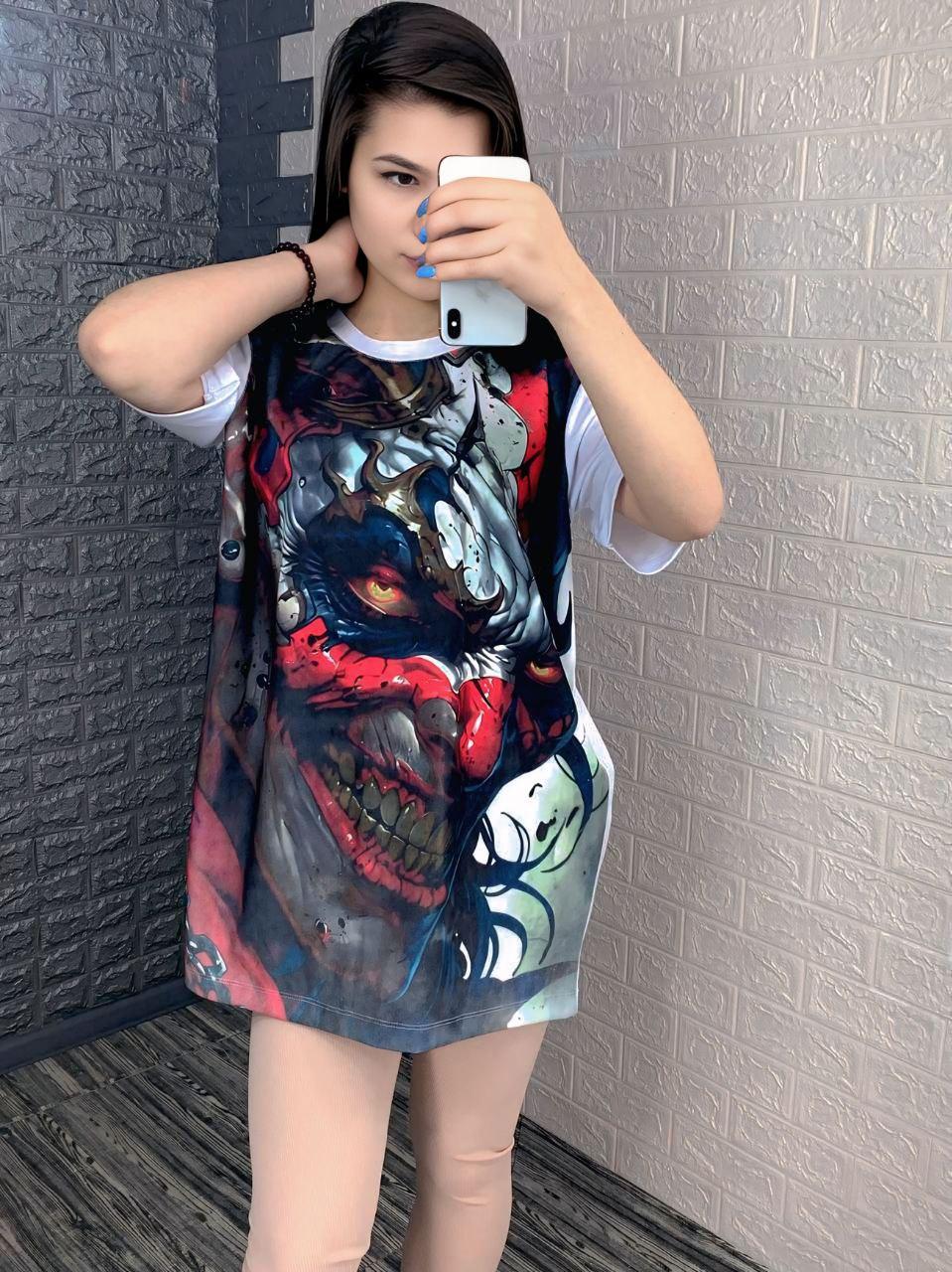 Крута жіноча принтована футболка "Джокер", фото 1