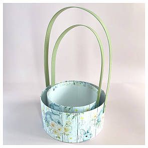 Пасхальні корзинки "Кролі" в наборі 2 шт