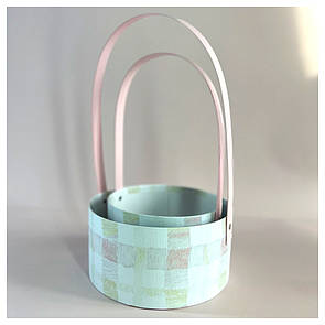 Пасхальні корзинки "Клітинка" в наборі 2 шт