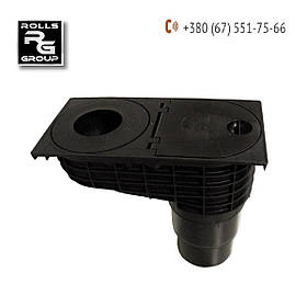 Дощоприймач DN110/125 для труб DN 75/90/100/110/120/145, лючок ревізія, кошик, клапан від запаху, Австрія