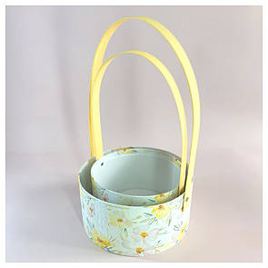 Пасхальні корзинки "Весняний букет" в наборі 2 шт