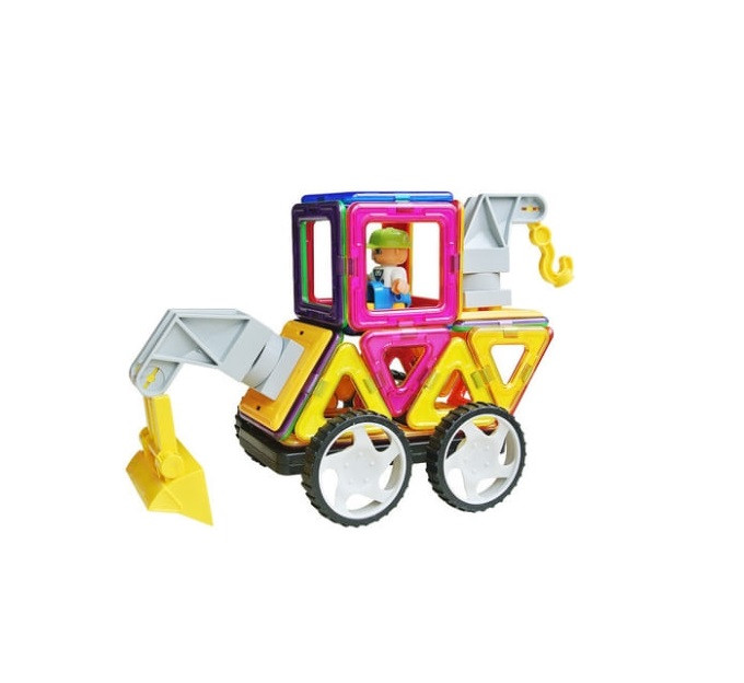 Конструктор дитячий Magplayer MPT-64 магнітний набір бокс 64 елементи  (SHiz16637), фото 1