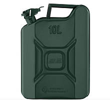 Каністра 2E JCM10V паливна вертикальна 10 л метал 0.8 мм, 2.3 кг, зелена  (SHiz16584)