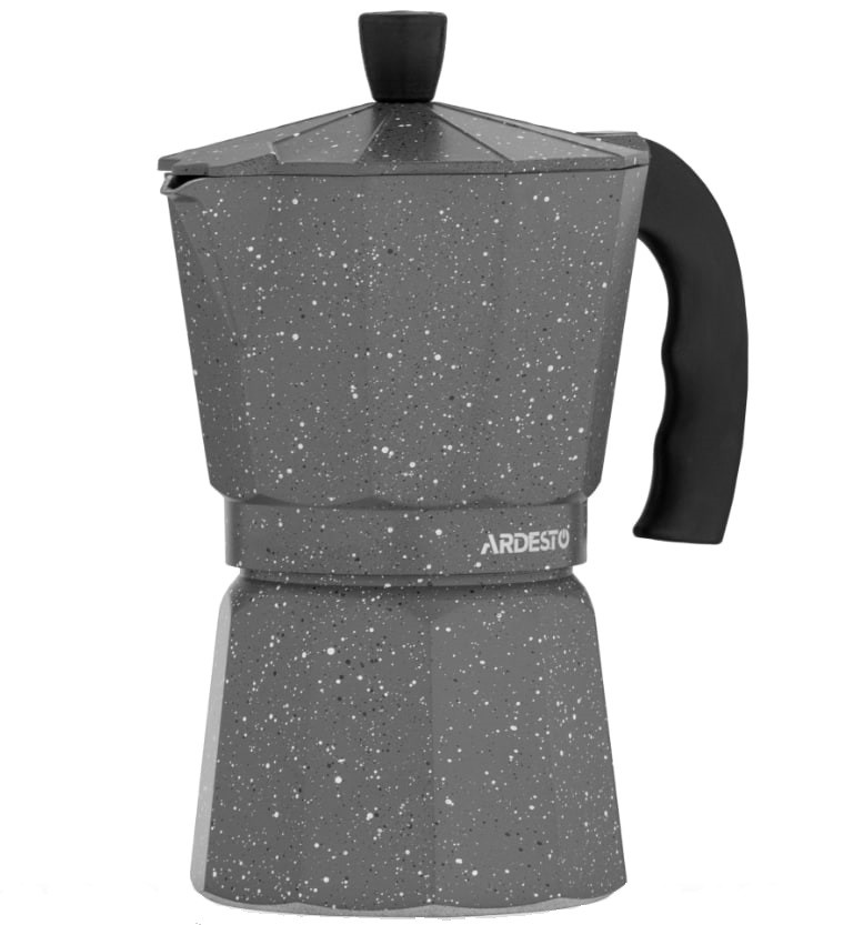 Кавоварка гейзерна Ardesto Gemini Molise AR0803AGS, 6 чашок, алюміній, сіра (SHiz16534)