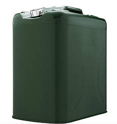 Каністра 2E JCM60S для бензину вертикальна 60л метал 0.8мм, 6.5кг, зелена (Niz16586)
